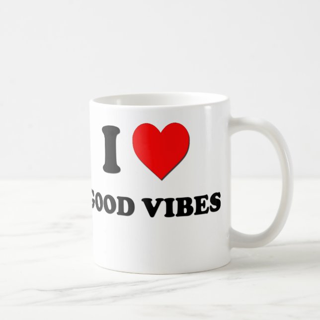 Liebe I guter Vibes Kaffeetasse (Rechts)