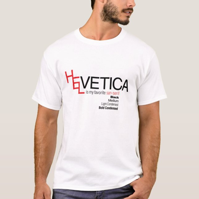 Liebe I Helvetica T-Shirt (Vorderseite)