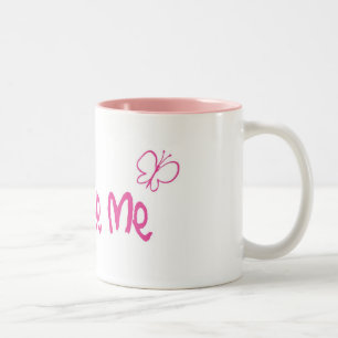Liebe I ich Schmetterling Zweifarbige Tasse
