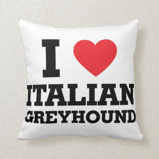 Liebe I italienischer Windhund Kissen