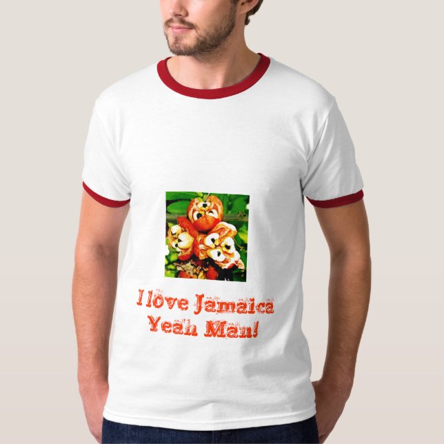 Liebe I Jamaika-Shirt T-Shirt (Vorderseite)