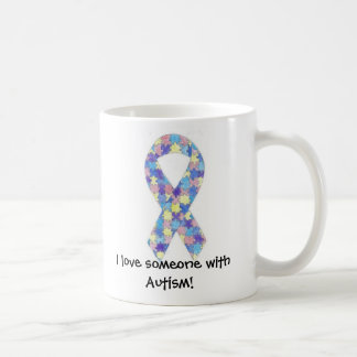 Liebe I jemand mit der Autismus-Tasse Kaffeetasse