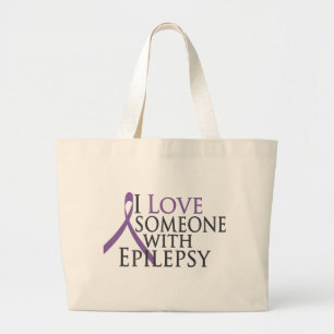 Liebe I jemand mit Epilepsie Jumbo Stoffbeutel