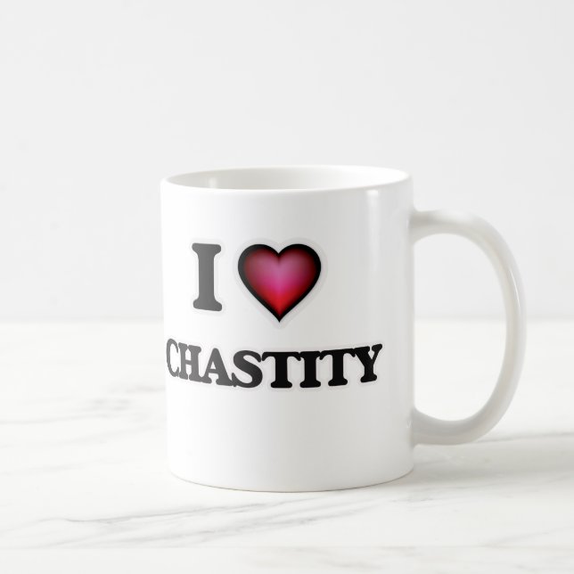 Liebe I Keuschheit Kaffeetasse (Rechts)
