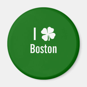 Liebe I (Kleeblatt) Tag Boston-St. Patricks Magnet