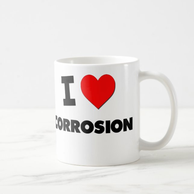 Liebe I Korrosion Kaffeetasse (Rechts)