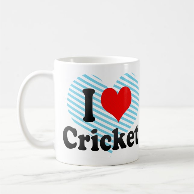 Liebe I Kricket Kaffeetasse (Links)