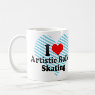 Liebe I künstlerisches Rollen-Skaten Kaffeetasse