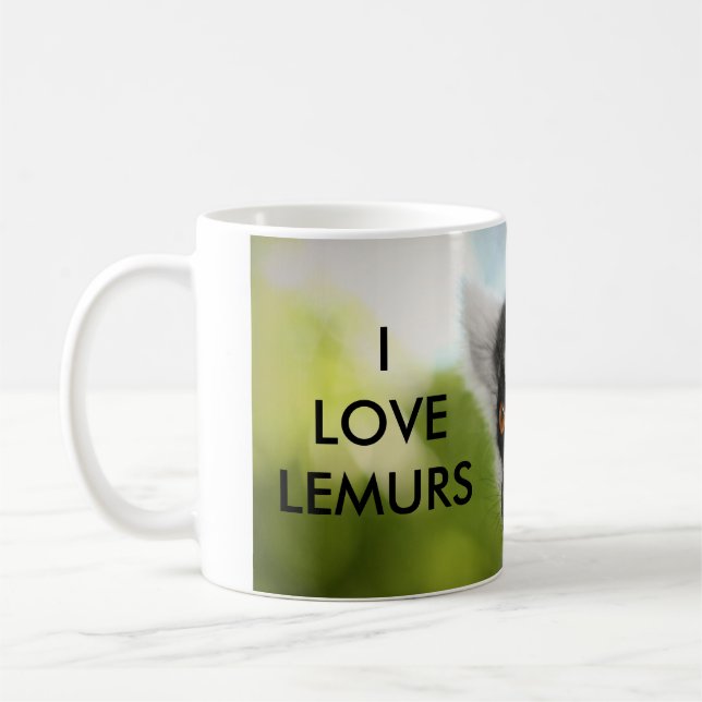 Liebe I Lemurs TASSE! Kaffeetasse (Links)