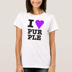 Liebe I lila T-Shirt