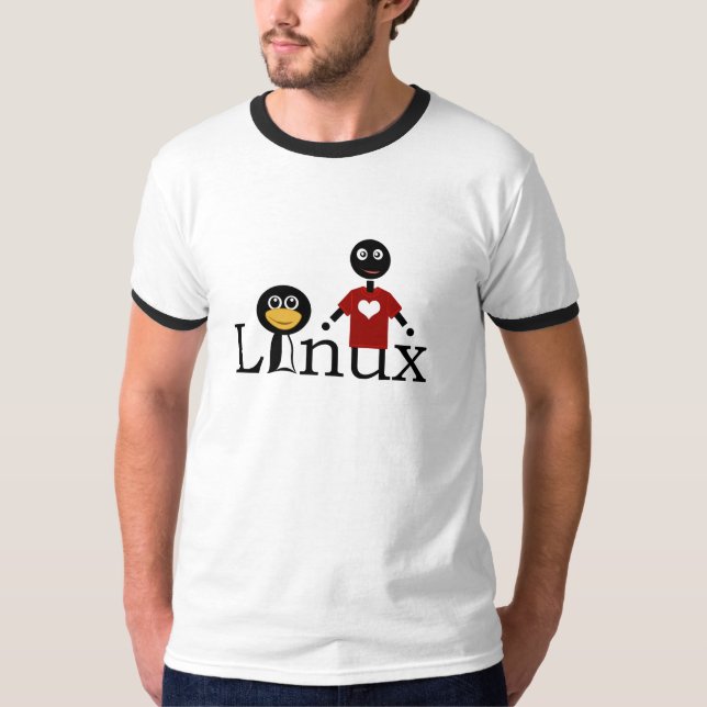 Liebe I Linux T-Shirt (Vorderseite)