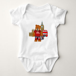 Liebe I LONDONteddy-Bär Baby Strampler