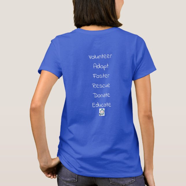 Liebe I Lucy-Schutzhundedunkelheit T-Shirt (Rückseite)
