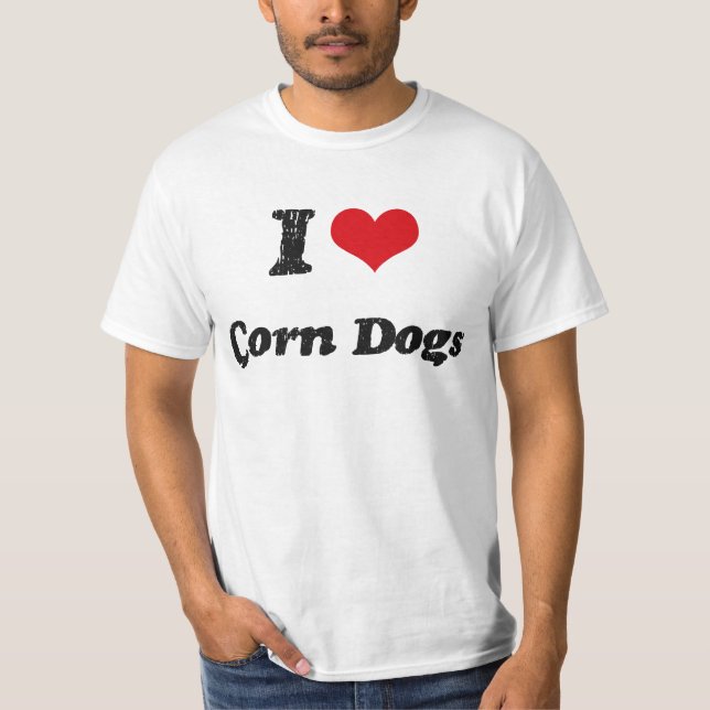 Liebe I Mais-Hunde T-Shirt (Vorderseite)