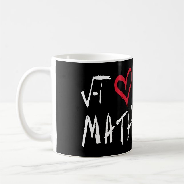 Liebe I Mathe-Tasse Kaffeetasse (Links)
