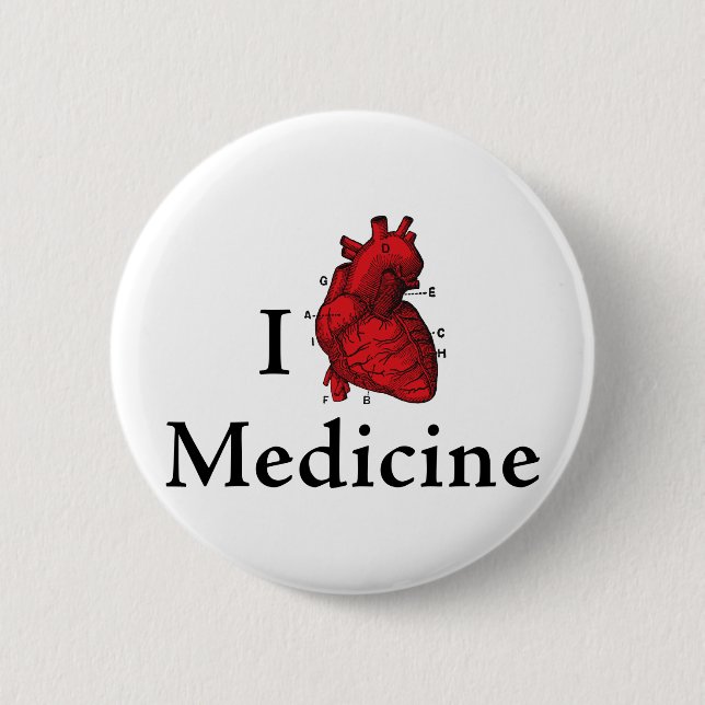 Liebe I Medizin Button (Vorderseite)