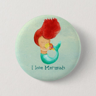 Liebe I Meerjungfrauen Button