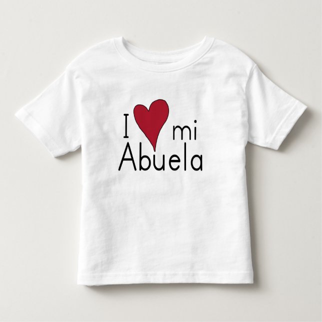 Liebe I mein abuela Kleinkind T-shirt (Vorderseite)