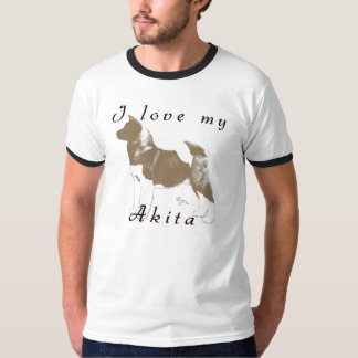 Liebe I mein Akita T-Shirt