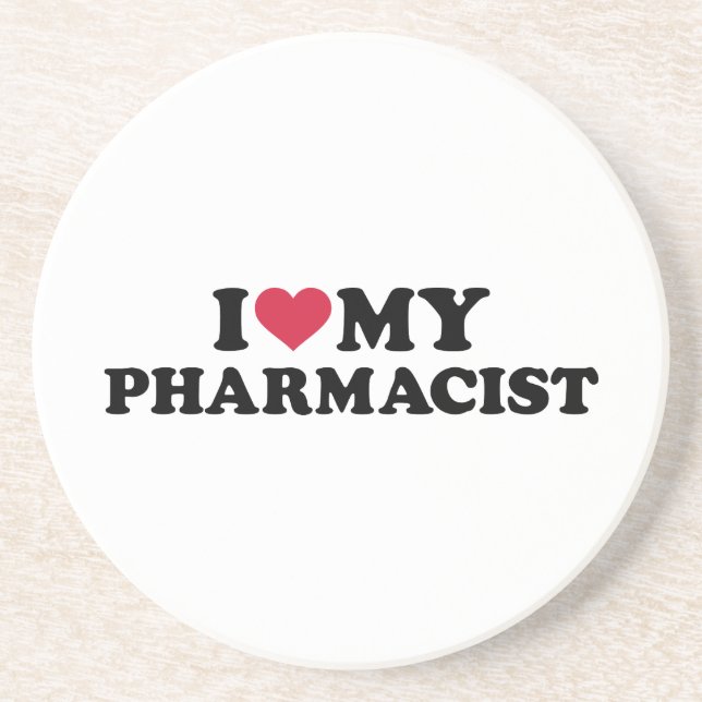 Liebe I mein Apotheker Untersetzer (Vorne)