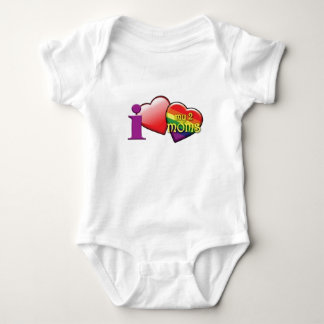 Liebe I mein Baby mit 2 Mammen Baby Strampler