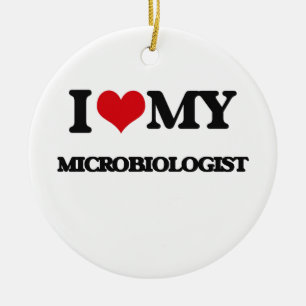 Liebe I mein Biologe Keramikornament
