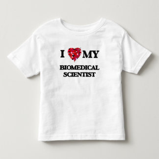 Liebe I mein biomedizinischer Wissenschaftler Kleinkind T-shirt
