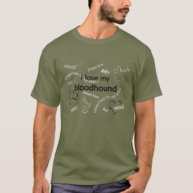 Liebe I mein Bluthund-T - Shirt (Vorderseite)