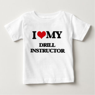Liebe I mein Bohrgerät-Lehrer Baby T-shirt