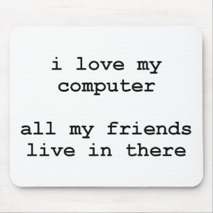 Liebe I mein Computer Mousepad