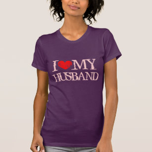 Liebe I mein Ehemannt-shirt für Ehefrau   Herz T-Shirt