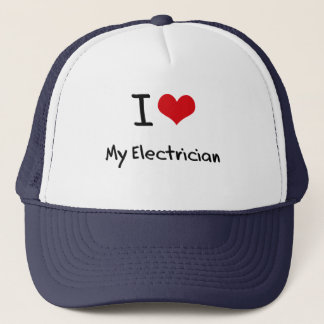 Liebe I mein Elektriker Truckerkappe