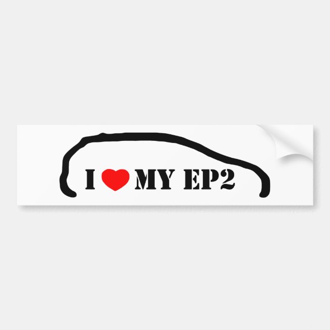 Liebe I mein EP2 Autoaufkleber (Vorne)