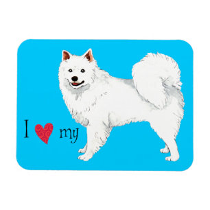 Liebe I mein Eskie Magnet