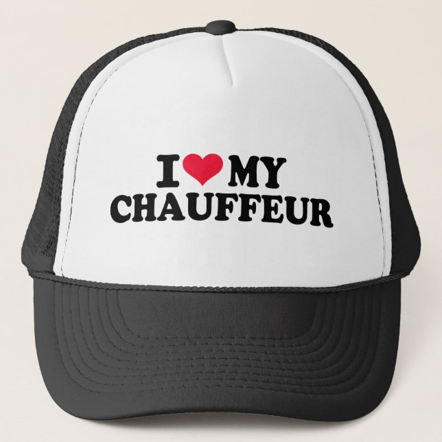 Liebe I mein Fahrer Truckerkappe (Vorderseite)