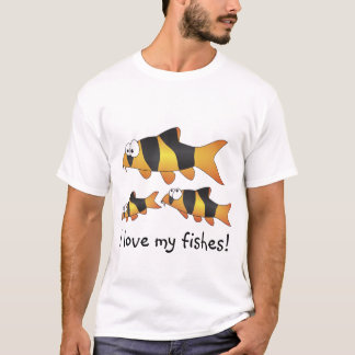 Liebe I mein Fische T-Shirt - coole