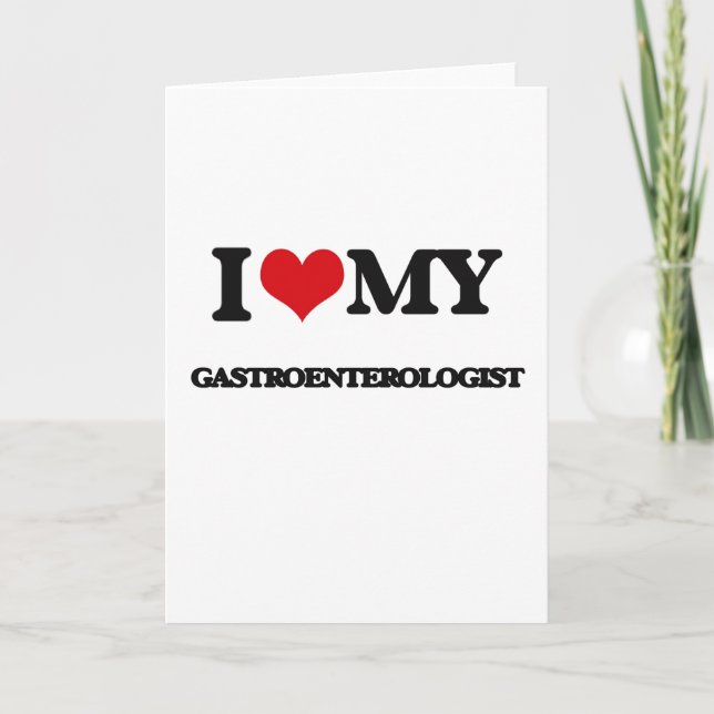 Liebe I mein Gastroenterologe Karte (Vorderseite)