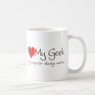 Liebe I mein Geek Kaffeetasse