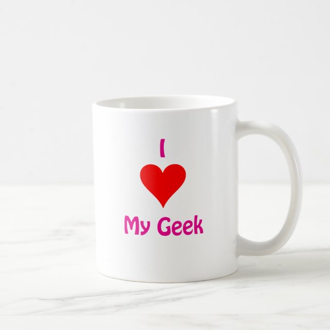 Liebe I mein Geek Kaffeetasse (Rechts)