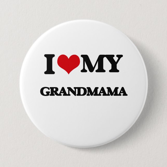 Liebe I mein Grandmama Button (Vorderseite)