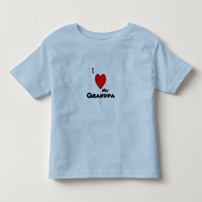 Liebe I mein Großvater Kleinkind T-shirt (Vorderseite)