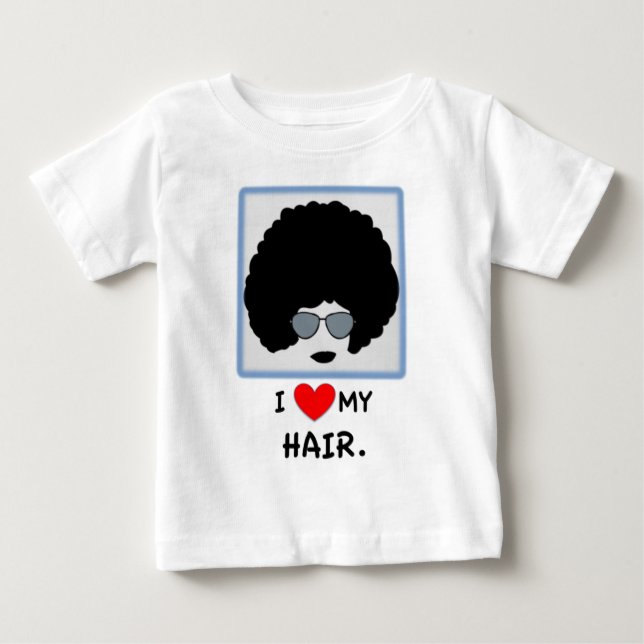 Liebe I mein Haar - Afro Baby T-shirt (Vorderseite)