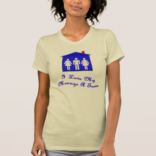 Liebe I mein Haushalt trois T-Shirt