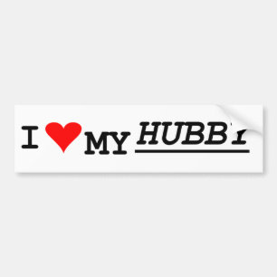 Liebe I mein Hubby Autoaufkleber