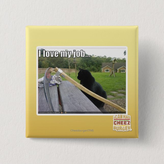 Liebe I mein Job Button (Vorderseite)