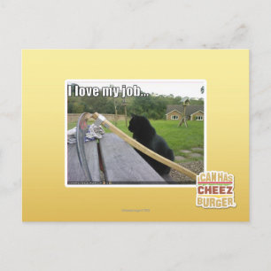 Liebe I mein Job Postkarte