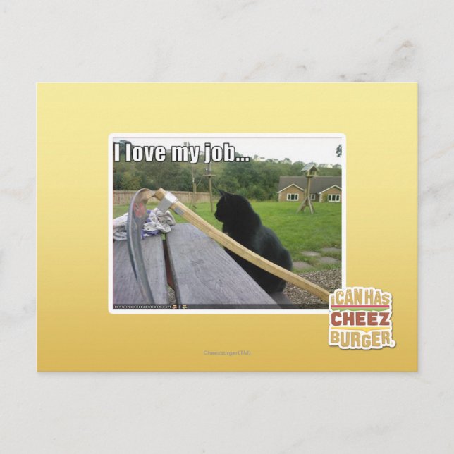 Liebe I mein Job Postkarte (Vorderseite)