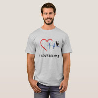 Liebe I mein Katzen-Shirt