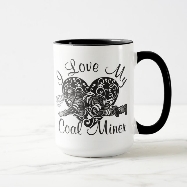 Liebe I mein Kohlenbergmann Tasse (Rechts)