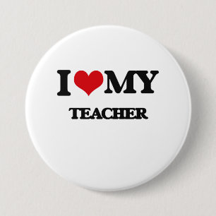 Liebe I mein Lehrer Button